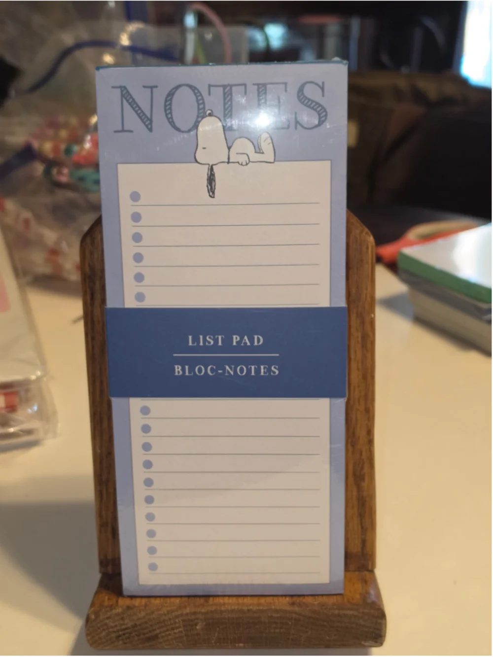 NB-2472 Graphique Peanuts Snoopy List Pad 100 sheets